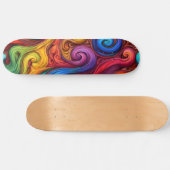 Swirls Persoonlijk Skateboard (Horizontaal)