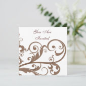 Swirls schuiven kaart (Staand voorkant)