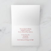 Swirls & Snow Nieuw Adres Kerst Kaart (Binnen)