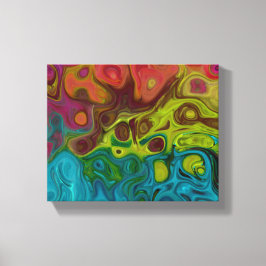 Swirly Abstract Art 4444 777 Canvas Afdruk