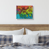 Swirly Abstract Art 4444 777 Canvas Afdruk (Insitu (Slaapkamer))