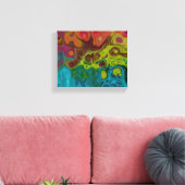 Swirly Abstract Art 4444 777 Canvas Afdruk (Insitu (Woonkamer))