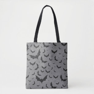 swirly bat swarm tote bag