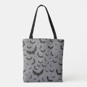 swirly bat swarm tote bag (Achterkant)