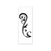 Swirly bloem motief kunst stempel (Afrduk)