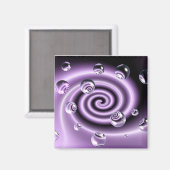 Swirly Bubble Magnet (Voorkant / Achterkant)