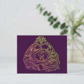 Swirly Buddha Briefkaart (Staand voorkant)