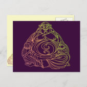Swirly Buddha Briefkaart (Voorkant / Achterkant)