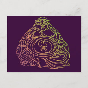 Swirly Buddha Briefkaart