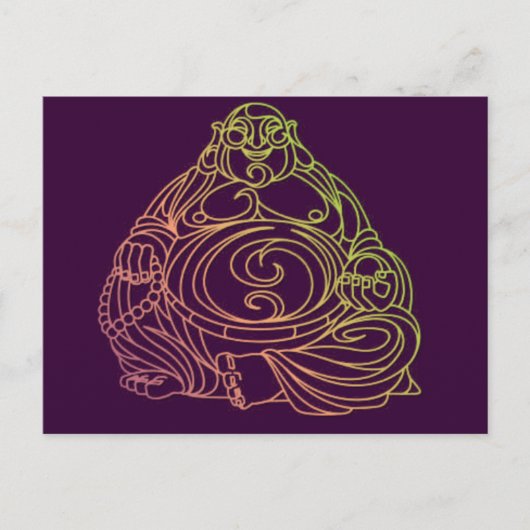 Swirly Buddha Briefkaart (Voorkant)