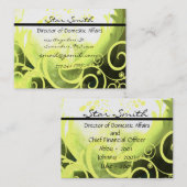 Swirly Cala Lilly Visitekaartje (Voorkant / Achterkant)