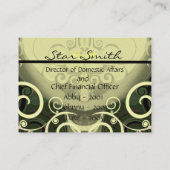 Swirly Cala Lilly Visitekaartje (Achterkant)