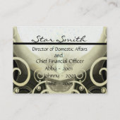 Swirly Cala Lilly Visitekaartje (Achterkant)