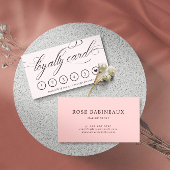 Swirly Calligraphy Loyalty Kaart Visitekaartje