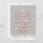 Swirly Christmas Tree Holiday Party Uitnodiging (Achterkant)