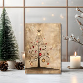 Swirly Christmas Tree Magic with Dancing Ornament  Kaart
