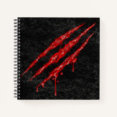 Swirly Claw Marks Notitieboek (Voorkant)