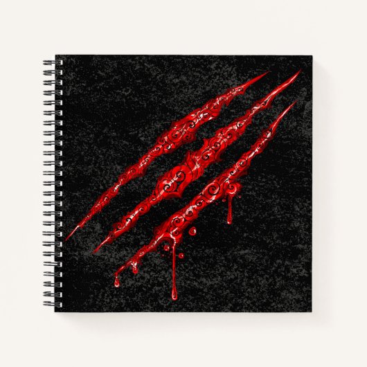 Swirly Claw Marks Notitieboek (Voorkant)