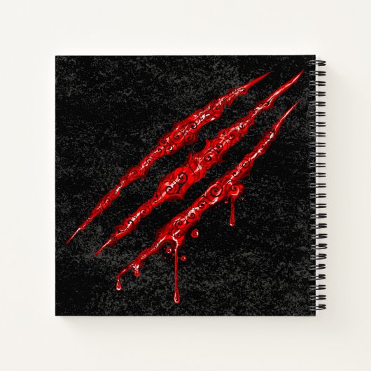 Swirly Claw Marks Notitieboek (Achterkant)