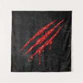 Swirly Claw Marks Wandkleed (Voorkant)