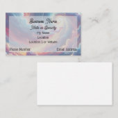 Swirly Cloud Visitekaartje in Roze, Blauw & Paarse (Voorkant / Achterkant)