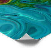 Swirly Covet Abstract 5.12 Poster (Hoek)