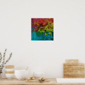 Swirly Covet Abstract 5.12 Poster (Keuken)