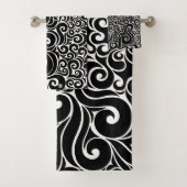 Swirly Design Bad Handdoek (Insitu)