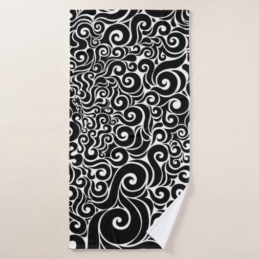 Swirly Design Badhanddoek (Badhanddoek)
