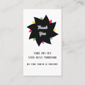 Swirly Discount Kaart Kortingskaartje (Voorkant)