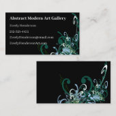 Swirly Distressed Paint Splats - Gepersonaliseerd Visitekaartje (Voorkant / Achterkant)