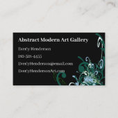 Swirly Distressed Paint Splats - Gepersonaliseerd Visitekaartje (Voorkant)