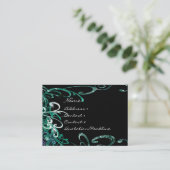 Swirly Distressed Paint Splats - - Visitekaartje (Staand voorkant)