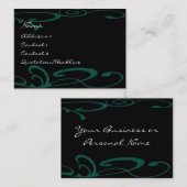 Swirly Distressed Paint Splats - Visitekaartje (Voorkant / Achterkant)