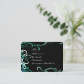 Swirly Distressed Paint Splats Visitekaartje (Staand voorkant)