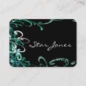 Swirly Distressed Paint Splats Visitekaartje (Achterkant)