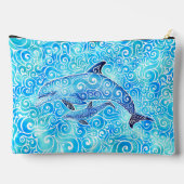 Swirly Dolphin Family Etui (Achterkant)
