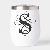 Swirly Flourish Initiaal monogram (Voorkant)