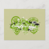 Swirly Flower Design Briefkaart (Voorkant)