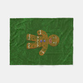 swirly gingerbread-koekje fleece deken (Voorkant (Horizontaal))
