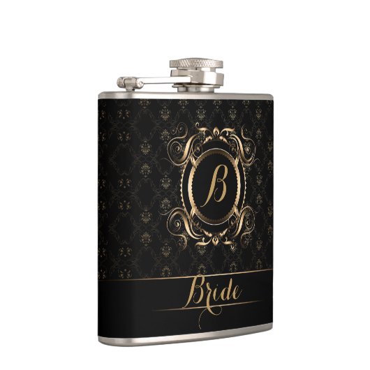 Swirly Gold  Lijst Heupfles (Rechts)