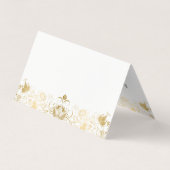 Swirly gouden kantontwerp visitekaartje (Achterkant)