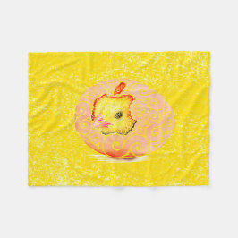 swirly hatchling fleece deken