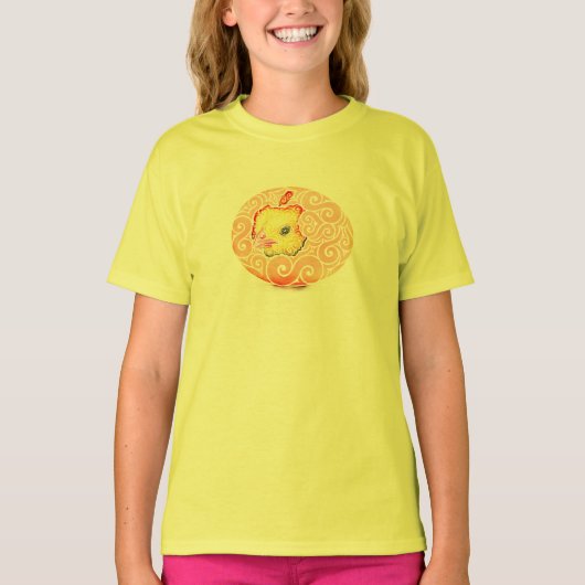 swirly hatchling t-shirt (Voorkant)