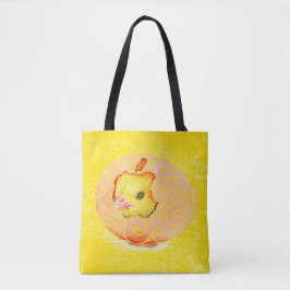 swirly hatchling tote bag