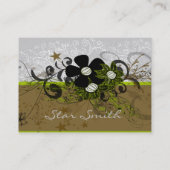 Swirly Heart Business Lavender Bus... - Gepersonal Visitekaartje (Achterkant)