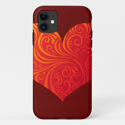 Swirly Heart iPhone-hoesje Case-Mate iPhone Case (Achterkant)