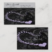 Swirly Heart Visitekaartje - (Voorkant / Achterkant)