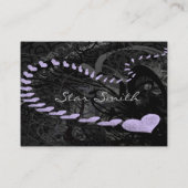 Swirly Heart Visitekaartje - (Achterkant)