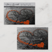 Swirly Heart Visitekaartje - (Voorkant / Achterkant)